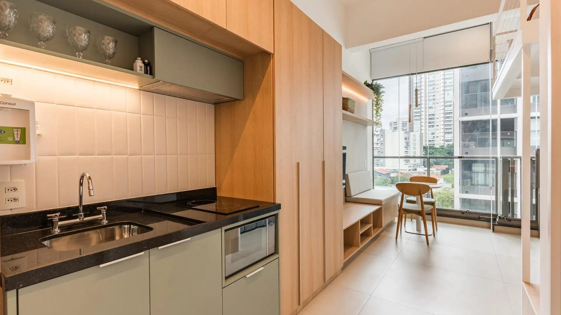 סאו פאולו Staycy Studio Ao Lado Do Metro Brooklin 0*, סאו פאולו